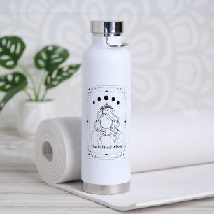 Feminist Celestial Witch Zodiac Birthday Tarot Mum Water Bottle