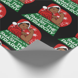 Feminist christmas wrapping paper