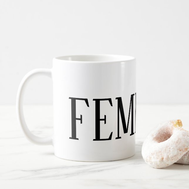 FEMINIST COFFEE MUG (With Donut)