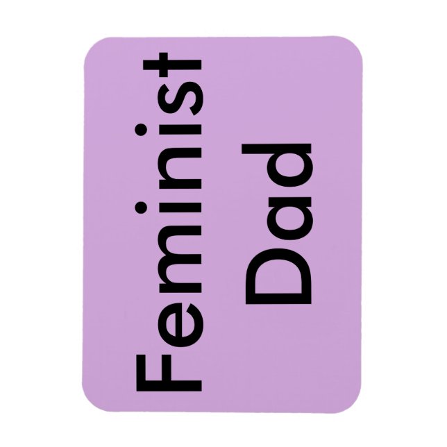 Feminist Dad Car Magnet (Vertical)