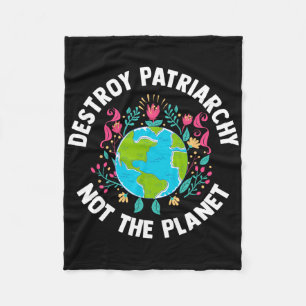 Feminist Earth Day Environmentalist Liberal Women' Fleece Blanket