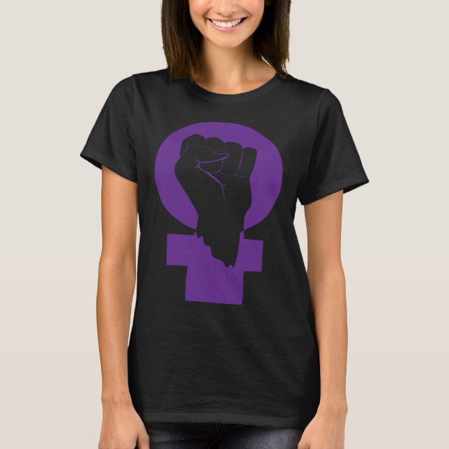 Feminist Feminism Equality Empowered Social Symbol T-Shirt (Front)