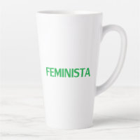 Feminist feminista in Spanish green white modern