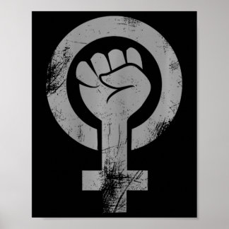 Feminist Fist Female Symbol Resist Fist Feminism Poster