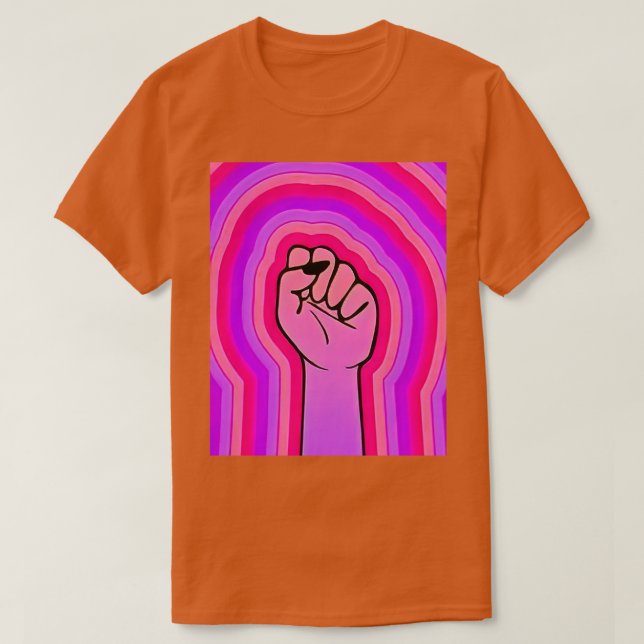 Feminist fist Graphic T-Shirt (Design Front)