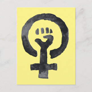 Feminist Fist Symbol Postcard