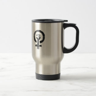 Feminist Fist Symbol Travel Mug