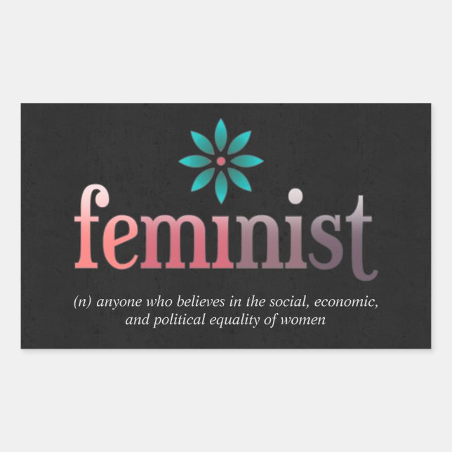 Feminist Flower Sticker (Front)