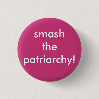 feminist girl power round button