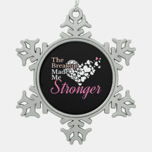 Feminist HERstoric Women Make a Better World Snowflake Pewter Christmas Ornament
