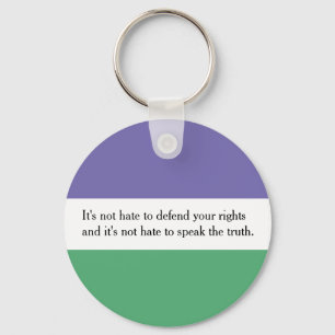 Feminist Key Ring with Magdalen Berns Quote