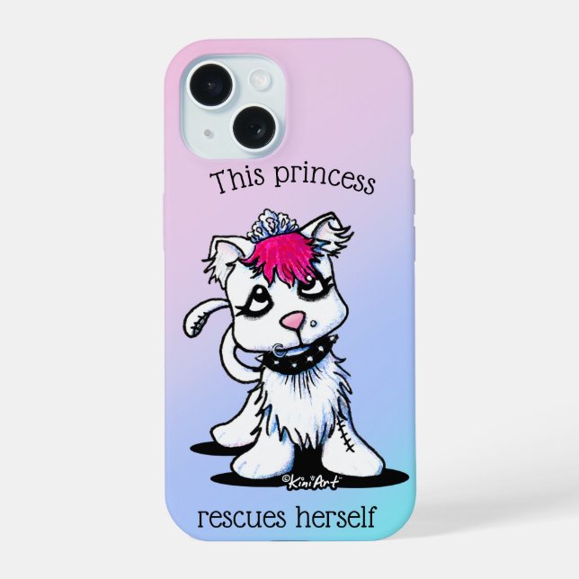 Feminist Kitty iPhone 15 Case (Back)