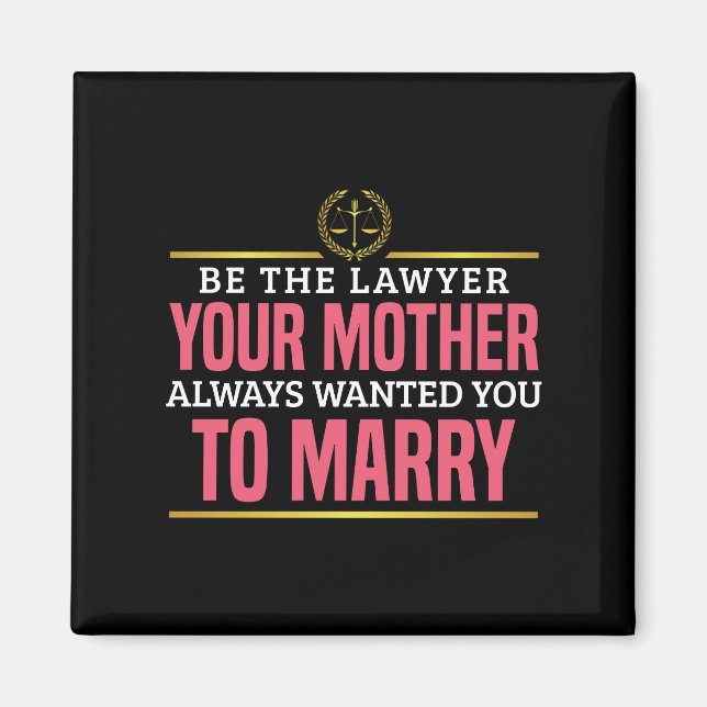 Feminist Lawyer - Motivational Female Leader Magnet (Front)