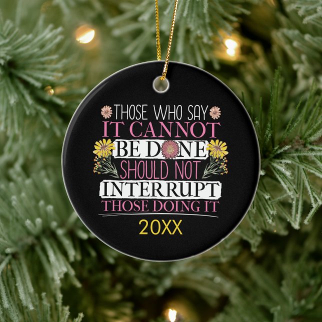 Feminist Leader Empowered Women Ceramic Tree Decoration (Tree)