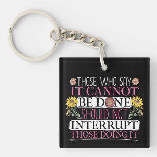 Feminist Leader Empowered Women Key Ring