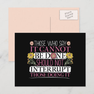 Feminist Leader Empowered Women Postcard