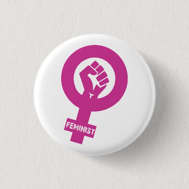 Feminist Logo 3 Cm Round Badge (Front)
