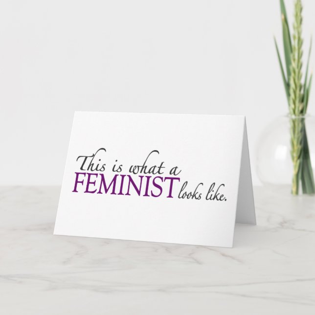 Feminist Looks Like Card (Front)
