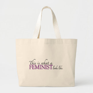Feminist Looks Like Large Tote Bag