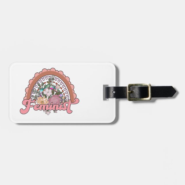 Feminist Luggage Tag (Front Horizontal)