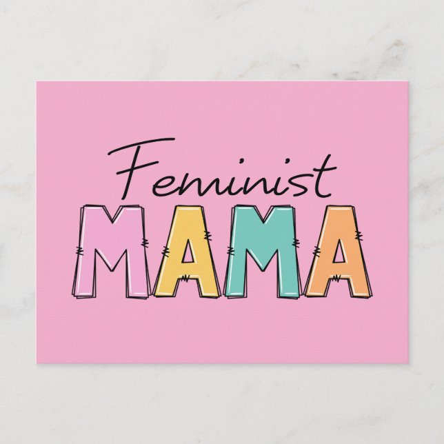 Feminist Mama Postcard (Front)