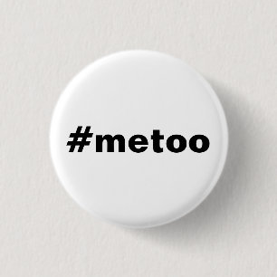 feminist #metoo girl power round button