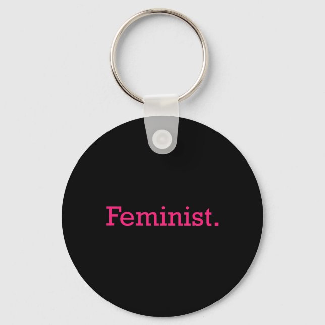 Feminist Minimal Resist Patriarchy  Key Ring (Front)