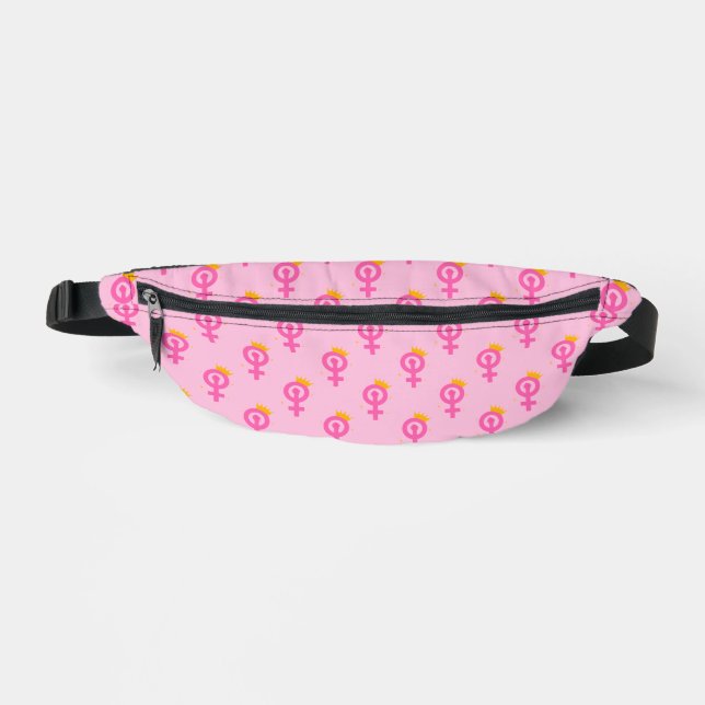 Feminist Pink Bum Bags (Front)