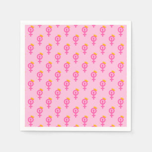 Feminist Pink Napkin