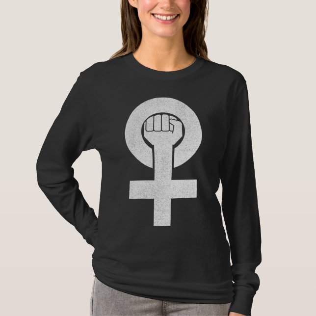Feminist Power Fist Female Symbol Woman Feminism G T-Shirt (Front)