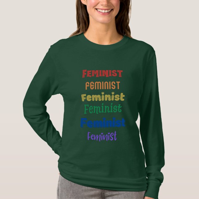 feminist pride - long sleeve T-Shirt (Front)