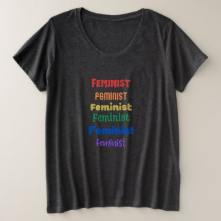 feminist pride "plus size" t-shirt plus size T-Shirt