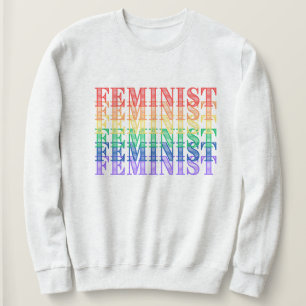 feminist pride rainbow sweatshirt