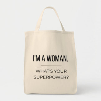 Feminist Quote Tote Bag, Empowering Gift for Women