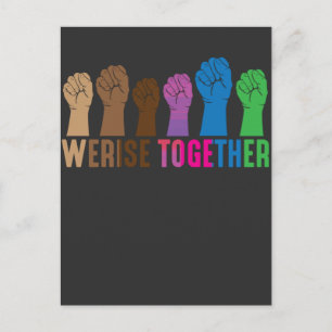 Feminist Resistance Human Equality Social Justice Postcard
