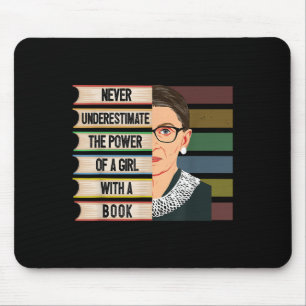 Feminist Ruth Bader Ginsburg Rbg Quote Girl With B Mouse Pad