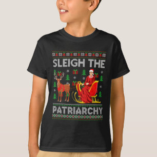Feminist Ruth Bader Ginsburg Rbg Xmas Sleigh The P T-Shirt