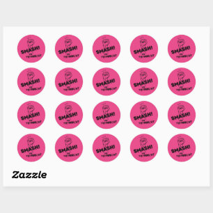 feminist - Smash the Patriarchy - Classic Round Sticker