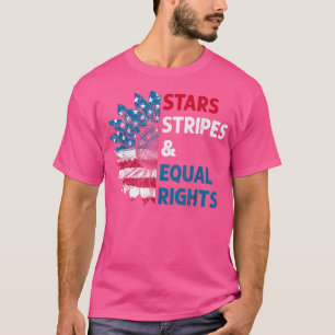 Feminist Stars Stripes Equal Rights American Flag T-Shirt