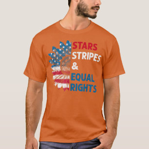 Feminist Stars Stripes Equal Rights American Flag T-Shirt
