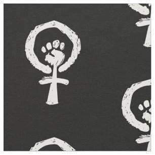 Feminist symbol fabric