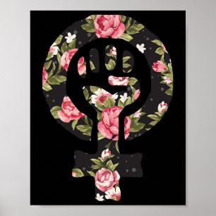 Feminist Symbol Protester Support Resist Fist 1 Poster