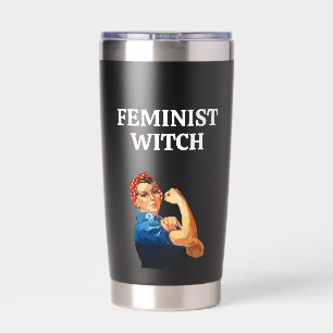Feminist Witch Coffee Lover Mum Sister Friend BFF Insulated Tumbler