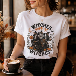 Feminist Witch Halloween Witches Support Witches T-Shirt