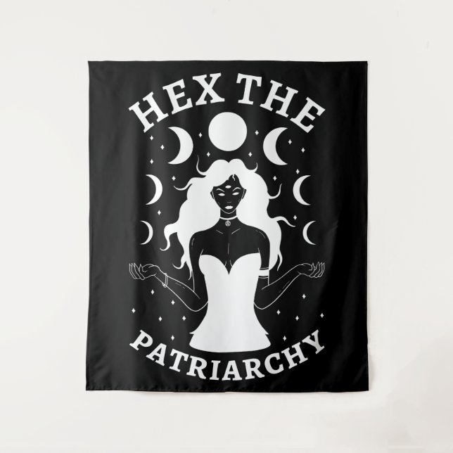 Feminist Witch - Hex The Patriarchy II Tapestry (Front)