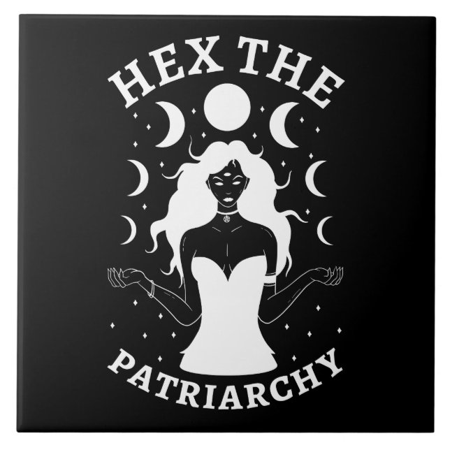 Feminist Witch - Hex The Patriarchy II Tile (Front)