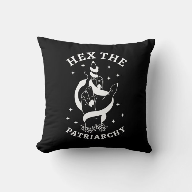 Feminist Witch - Hex The Patriarchy III Cushion (Front)