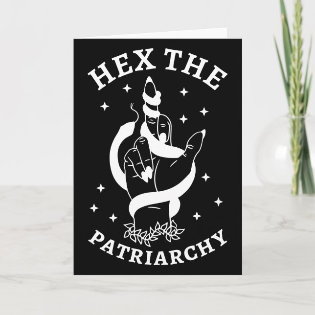 Feminist Witch - Hex The Patriarchy III Invitation (Front)