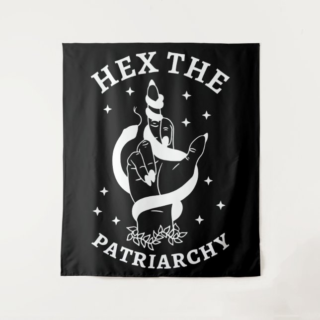 Feminist Witch - Hex The Patriarchy III Tapestry (Front)