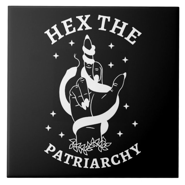 Feminist Witch - Hex The Patriarchy III Tile (Front)